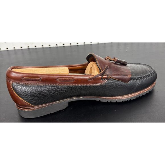 Allen Edmonds Nashua Loafers Size 11D Kiltie Tassel Black Brown Leather Shoes main image 11